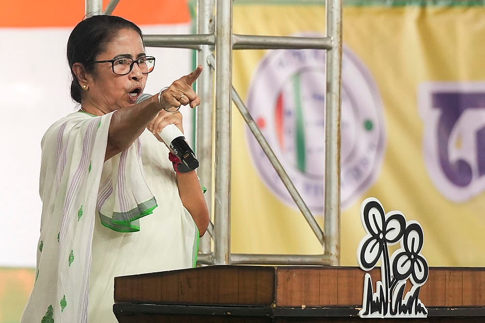 Mamata Banerjee during TMC Chhatra Parishad foundation day - PTI; Representative image